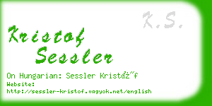 kristof sessler business card